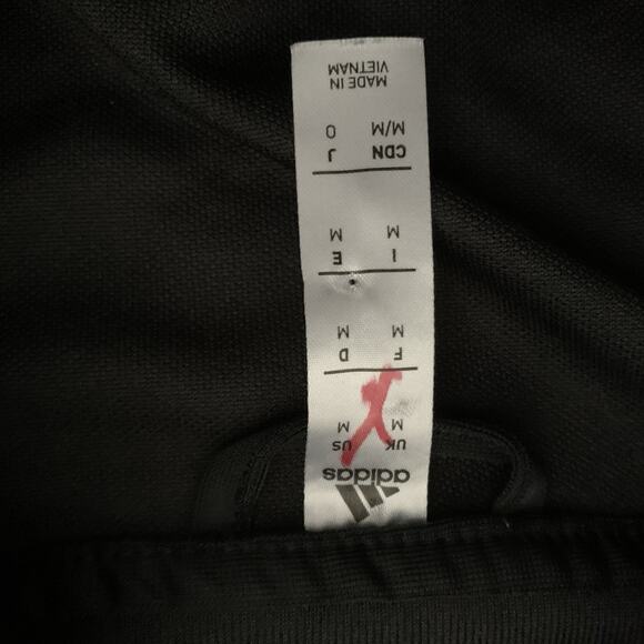 Adidas Track Jacket Womens Medium Black/Gray Three Stripe Full Zip AV1008 Clima - Picture 2 of 7